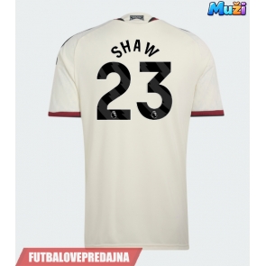 Lacne Muži Futbalové dres Manchester United Luke Shaw #23 2026-27 Krátky Rukáv - Tretina